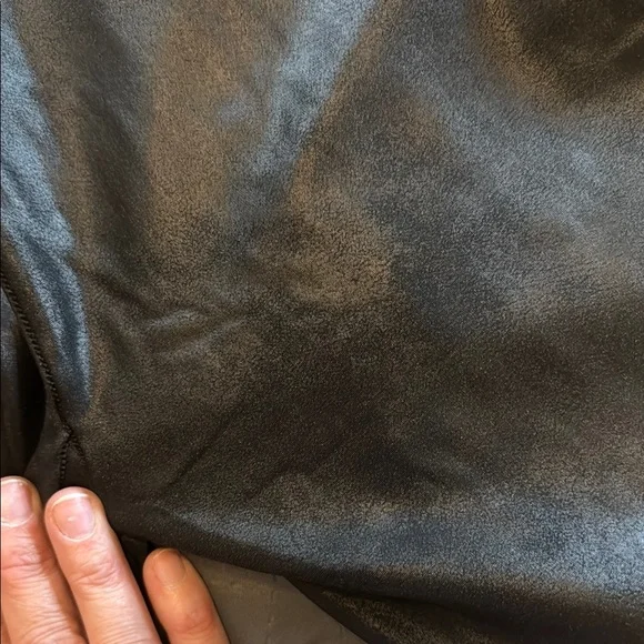 Spanx Moto Shiny Black Faux Leather Leggings - Picture 9 of 9